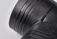 Raccords par électrofusion PE100 PE80 Noir PN16 	 Coude DN90*90 ° 	 Raccords de tuyaux en plastique HDPE pour système de plomberie Raccords de tuyaux en HDPE