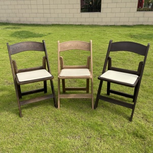 Silla Plegable de Resina para Jardín, Eventos, Bodas y Comedor, de Alta Calidad, Cómoda, con Aspecto de Madera, Venta al Por Mayor - Product Image 6