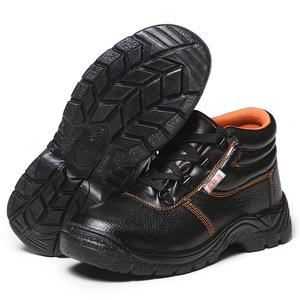 Comfortable Breathable Mid Cut <strong>Work</strong> Safety Shoes Steel Toe Design Anti-Smash Anti-Puncture New Leather for Summer Road <strong>Mate</strong> - Product Image 3
