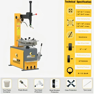 Johnham trocador de pneus semiautomático maquina de <span class=keywords><strong>troca</strong></span> de Rodas para oficina JTC810S - Product Image 2