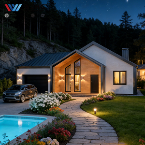 บ้านสำเร็จรูปแบบโมดูลาร์ 1 ห้องนอน 1 ห้องนั่งเล่น 1 ห้องครัว โครงสร้างเหล็ก สำหรับวิลล่า/โรงแรม/รีสอร์ท/อพาร์ตเมนต์ สำหรับซูเปอร์มาร์เก็ต ห้องน้ำ - Product Image 1