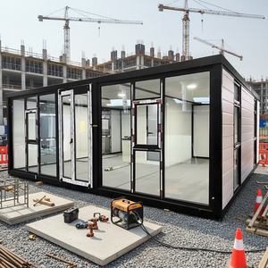 Micro-maison modulaire <span class=keywords><strong>Domus</strong></span>, cabine conteneur en acier détachable pour bureau, bâtiment préfabriqué, logement mobile, site de secours d'urgence - Product Image 1