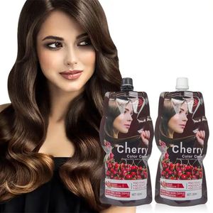 Mokeru Hair <span class=keywords><strong>Color</strong></span> Cream Cherry Extract 500ml * 2 Sin amoníaco Tinte para el cabello de salón profesional Proveedor de entrega rápida - Product Image 2