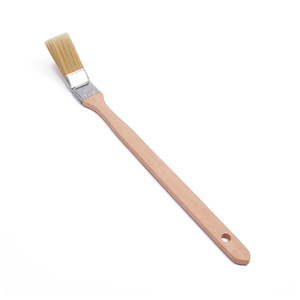 Pinceau de <span class=keywords><strong>radiateur</strong></span> à long manche en bois courbé avec pinceau de <span class=keywords><strong>radiateur</strong></span> à poils - Product Image 1