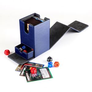 Caja de Cartas de Lujo FX Butterfly con Doble Apertura y Cajón para Accesorios, para Juegos de Cartas Coleccionables, Estuche de Almacenamiento de Cartas de Cuero PU Premium - Product Image 1