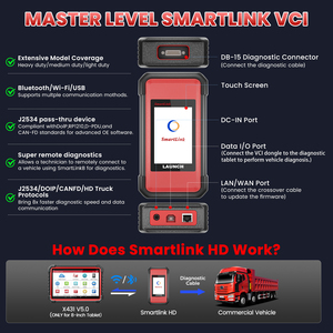 Alat Pemindai Diesel LAUNCH X431 SmartLink C V2.0 HD Lite untuk Truk HD 24V & Kendaraan Komersial, Produk Terbaru 2026 - Product Image 5