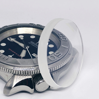 Lentille de montre DQ OEM Sapphire Fresnel avec revêtement anti-rayures de précision, résistance à l'eau 10-20 ATM, modèle SWD-009, garantie de 3 ans