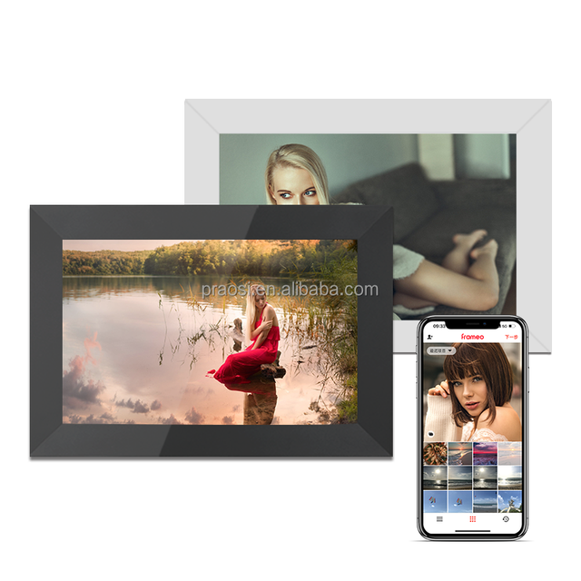 Pros Smart 10 Inch WiFi Cloud Digital Photo Frame HD IPS Panel Touch Screen Electronic Photo Frame Android Advertising Players