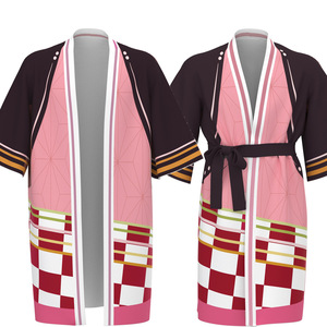 Kamado <span class=keywords><strong>Tanjirou</strong></span> & Nezuko Cosplay Halloween Costume <span class=keywords><strong>Kimono</strong></span> Robe Outfit pour les femmes - Product Image 3