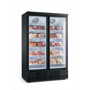 Congelador Vertical Comercial para Supermercado, -25 Grados, Estilo de Doble Temperatura, 2 Puertas, Exhibición Vertical de Bebidas, Automático - Product Image 1