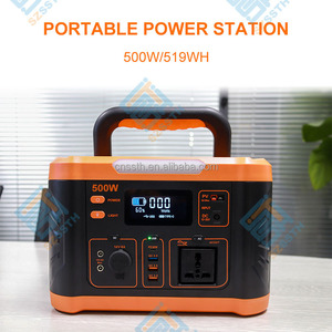 Station d'alimentation portable solaire de grande capacité 500W pour les campeurs, stockage d'énergie en plein air, source d'alimentation - Product Image 6