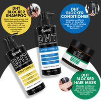 Produits de bain pour hommes, shampooing nourrissant pour le cuir chevelu, fortifiant, bloqueur de DHT, spray anti-chute de cheveux pour cheveux fins et gras, cuir chevelu endommagé