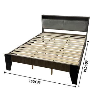 205*150cm Bedroom Furniture Designs Modern <strong>Cama</strong> <strong>De</strong> Casal Size Frames Double Bed Solid Wood Beds - Product Image 5