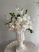 H-997 Nouvelle boule de fleurs artificielles en soie blanche pour arrangement floral de mariage, centre de table, décoration