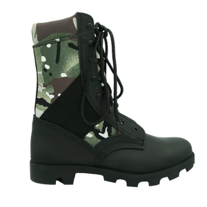 Bottes tactiques en cuir véritable noir de haute qualité, personnalisées en gros, directement de l'usine, tailles 39-46 - Product Image 5