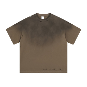 T-shirt en coton uni de qualité supérieure, style streetwear, surdimensionné pour <span class=keywords><strong>homme</strong></span>, personnalisable - Product Image 6