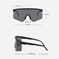 Lunettes de sport coupe-vent 2025, lunettes de soleil Viper, lunettes de sport tendance pour hommes, lentille monobloc, lunettes personnalisées, lunettes personnalisées