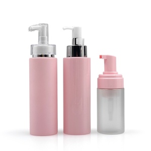 Flacon pulvérisateur de luxe personnalisé en PET rose, vide, pour emballage cosmétique (visage, corps, lotion, sérum, soins capillaires, shampoing) - Product Image 4