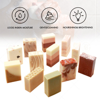 Savon Solide Artisanal Végétalien Pressé à Froid au Matcha et aux Herbes, 100% Naturel, Extrait de Lavande et Citron, Éclaircissant pour la Peau, Personnalisable OEM