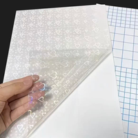 Vente directe d'usine - Film de laminage à froid holographique A4/A3 - Feuilles de laminage holographiques autocollantes pour l'artisanat et les photos