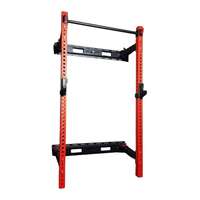 Soporte de Sentadillas Plegable Multifuncional Comercial para Montar en la Pared, para Usar con Equipos de Fitness y Musculación en Casa y en el Gimnasio