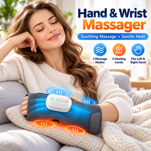 Masseur de main sans fil chauffant à compression pour poignet, paume et avant-bras – Dispositif de soulagement - Product Image 2
