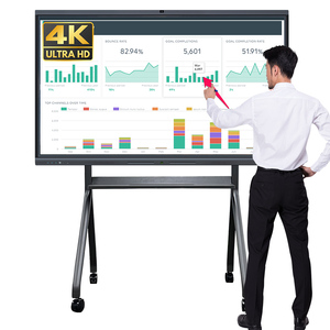 Pantalla Interactiva Digital 4K para Conferencias <span class=keywords><strong>de</strong></span> Oficina, Pantalla Táctil Plana, Pizarra Interactiva Inteligente para la Enseñanza Escolar - Product Image 1