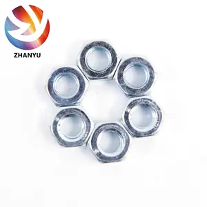 Factory Stock Carbon Steel Metric DIN934 Hex Nuts Zinc-Plated M3 M4 M6 M8 M10 High Quality