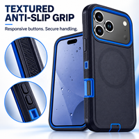 Coque de protection magnétique robuste antichoc en PC et TPU pour iPhone 18 Pro Max, 18 Pro, 17 Pro Max, 17 Pro