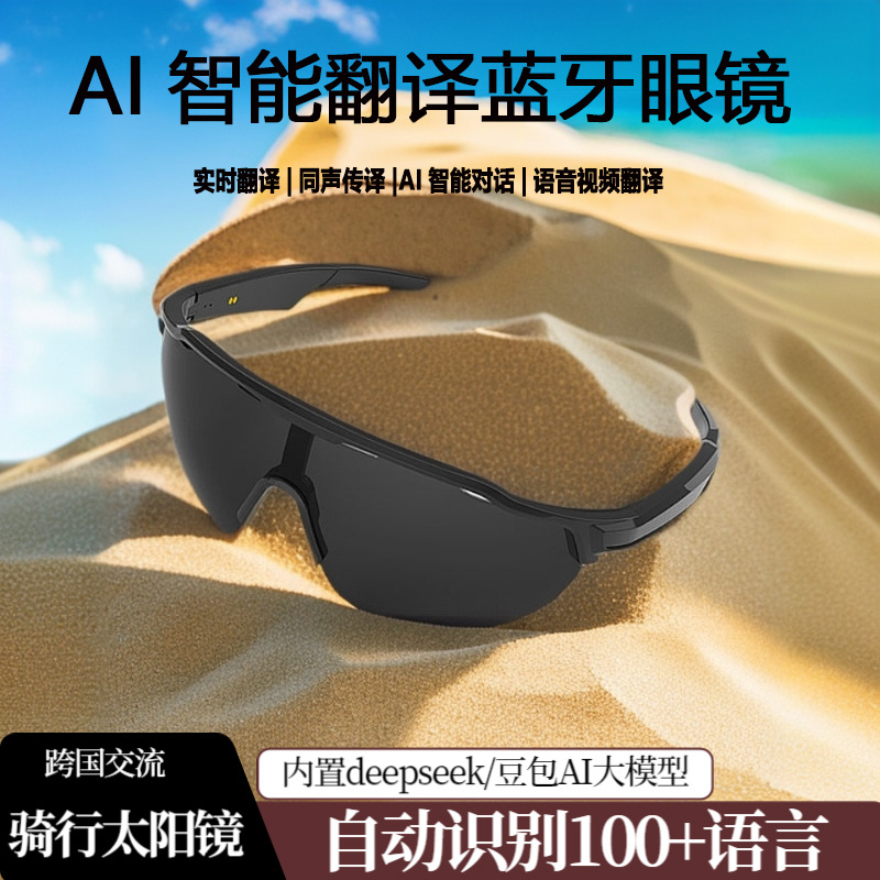 Gafas inteligentes de traducción AI HY-G13 [Negro]