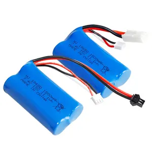 סוללת ליתיום יון נטענת 7.4V 18650 1500mAh עם T דין ומחבר JST 3Pin עבור H105 H103 H101 RC סירות מכוניות