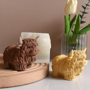 Molde <span class=keywords><strong>de</strong></span> Silicona con Forma <span class=keywords><strong>de</strong></span> <span class=keywords><strong>Vaca</strong></span> <span class=keywords><strong>de</strong></span> las Tierras Altas, Molde 3D <span class=keywords><strong>de</strong></span> Yak para Velas, Chocolate, <span class=keywords><strong>Fondant</strong></span>, Resina, Jabón - Product Image 4