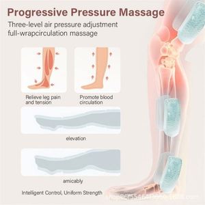 Appareil de massage des jambes de haute qualité, léger, à pression progressive à trois niveaux, pour tous les âges, rechargeable par USB - Product Image 3