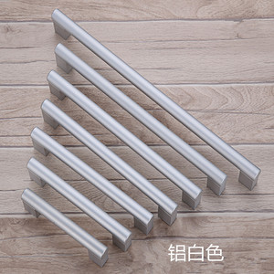 Aluminum Alloy Bar Handle 1m <b>Matte</b> <b>Black</b> Cabinet Drawer Wardrobe <b>Door</b> Handle Minimalist Design Durable - Product Image 1