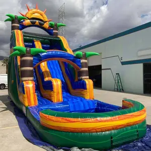 Adult Commercial Blow Up Chateaux Toboggan Gonflables Inflatable Castle Jumping Combo Bounce House