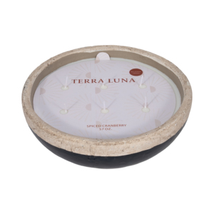 Ciotola per Candela Profumata Bicolore Grande, Votiva, per Interni ed Esterni, Elegante Decorazione per la Casa - Product Image 3