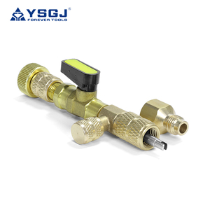 Van lõi Remover cài đặt công cụ R410A R22 AC Schrader van lõi Remover Kích thước kép 1/4 "& 5/16" cổng HVAC van lõi loại bỏ - Product Image 3