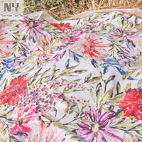 Tissu à paillettes imprimé floral multicolores sur mesure pour femme de Nanyee Textile