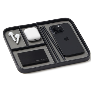 Bandeja de Cuero para Dados al por Mayor, Bandeja de Cuero PU para Organizar la Mesita de Noche, Portaplumas para Llaves EDC y Reloj para Hombre - Product Image 3