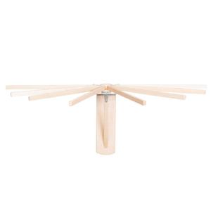 Cintre pliable en bois support <span class=keywords><strong>pliant</strong></span> rétractable support mural étendoir à <span class=keywords><strong>linge</strong></span> pour salle de bain intérieure - Product Image 6