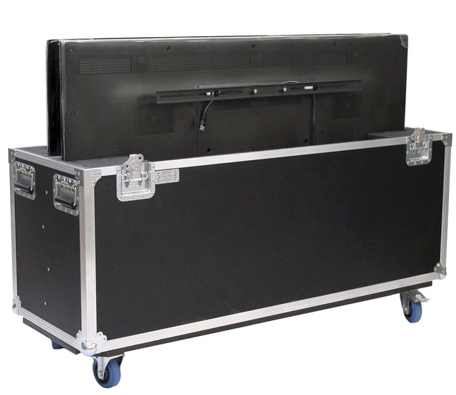 Customized TV Flight Case Led Lcd Case for 55'' TV Shockproof Storage 2 TV Aluminum Case Dual Flat Screen Case Monitor Case