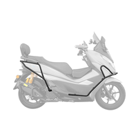 Protection de moteur avant et arrière en acier à haute teneur en carbone, antirouille, durable, avec placage électrolytique noir, pour moto UHR150