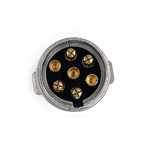 Autokins-Piezas de remolque de metal, carcasa de aluminio de 7 vías, enchufe de remolque de metal de 7 pines con tuerca, tensión de 12V - Product Image 4