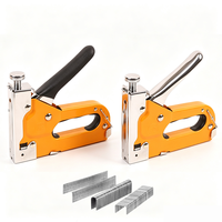 Pistola de Clavos Manual 3 en 1 y Pistola de Grapas Neumática, Adecuada para Bricolaje y Trabajos en Madera con Clavos y Extractores de Clavos