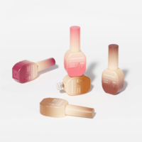 Flacon en verre vide de 10 ml pour vernis à ongles, personnalisable avec étiquette privée, avec pinceau, pour vernis gel soak-off