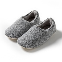 Chaussons d'intérieur doux et chauds pour femmes, en polaire corail, à bout rond, semelle EVA, chaussures en peluche pour chambre à coucher, maternité et loisirs