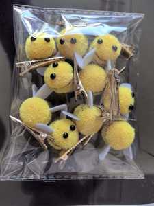 Nouvelle pince à cheveux BB pour enfants, motif petite abeille mignonne, faite à la main, accessoire de coiffure DIY, cadeau pour fille, pince latérale - Product Image 6