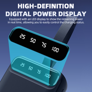 Hyto điện thoại di động ngân hàng 30000mAh 50000mAh OEM Powerbank sạc di động bên ngoài pin ngân hàng điện quà tặng với LED hiển thị - Product Image 5