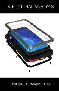 Ốp Lưng Love Mei Mạnh Mẽ Cho Huawei P10 Lite Kính Giáp Kim Loại Vỏ Silicon + Kim Loại + Kính Cường Lực - Product Image 4