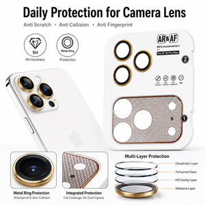Film de protection en verre trempé Cicada Wing Lens pour 17 Pro Max Pro, tout-en-un, AR 0,4 mm, ultra-fin - Product Image 4